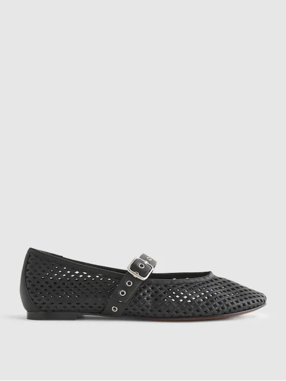 Madewell The Remy Mary Jane Flat in True Black Size 7.5